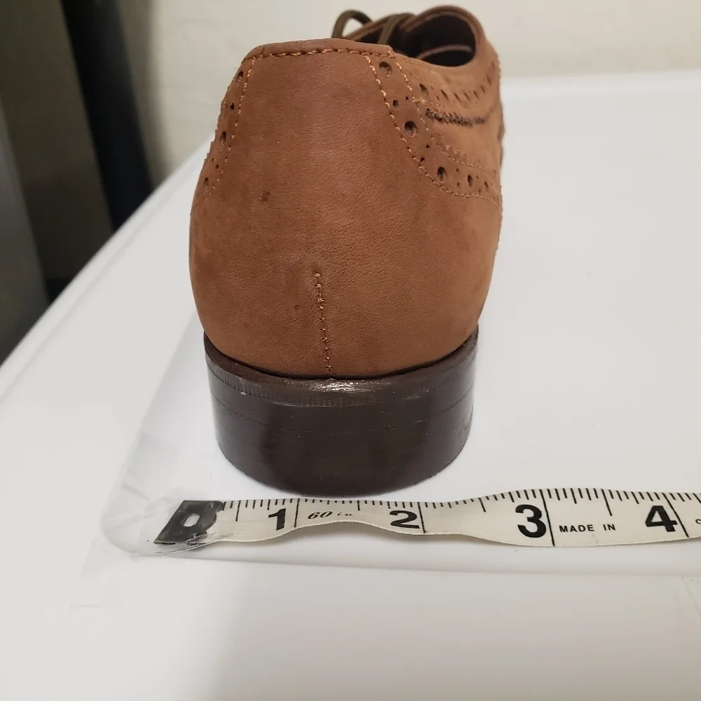 Handmade sz 8.5 mens shoes leather lace up